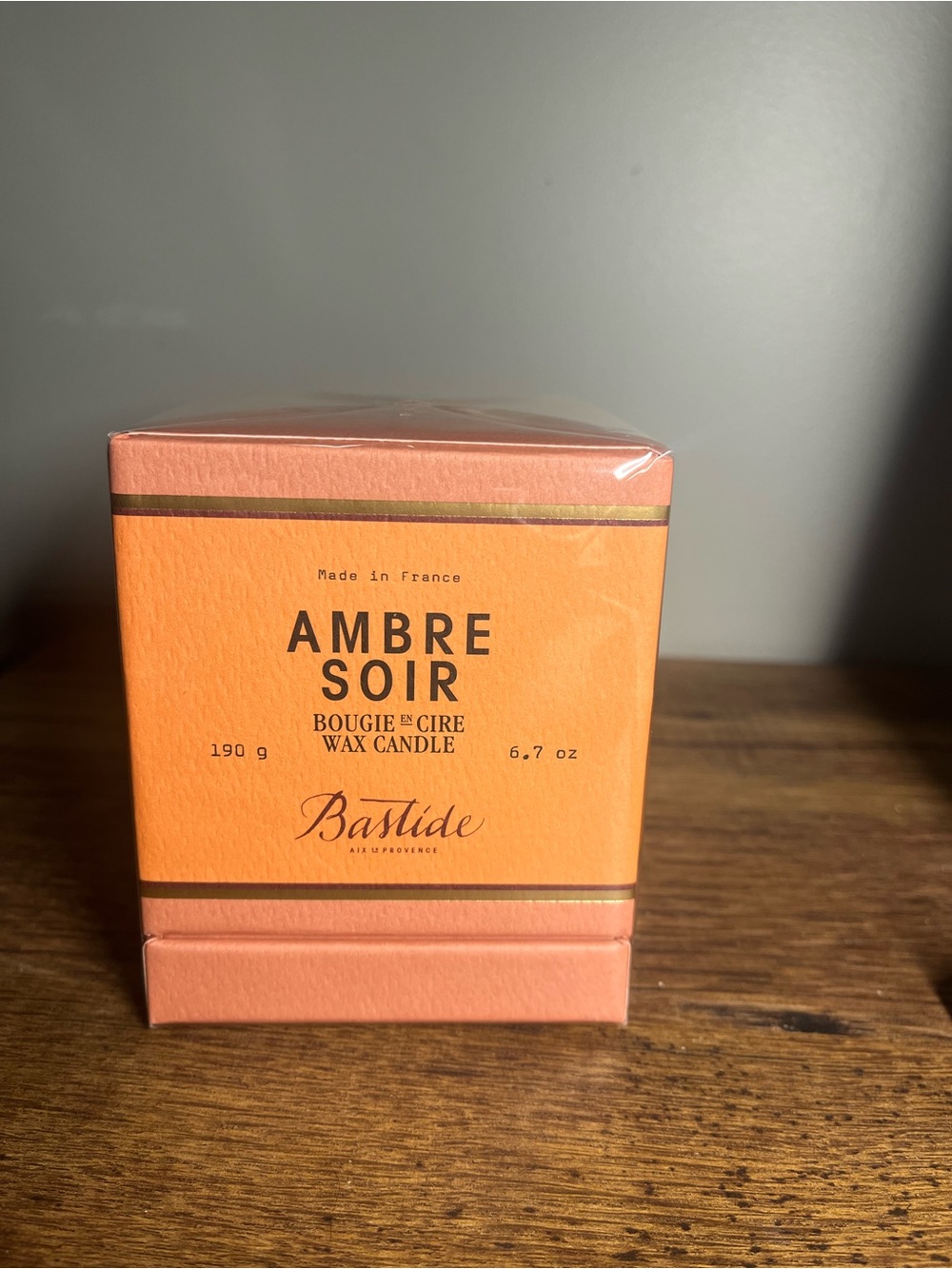 Bastide Ambre Soir Scented Wax Candle - 190g